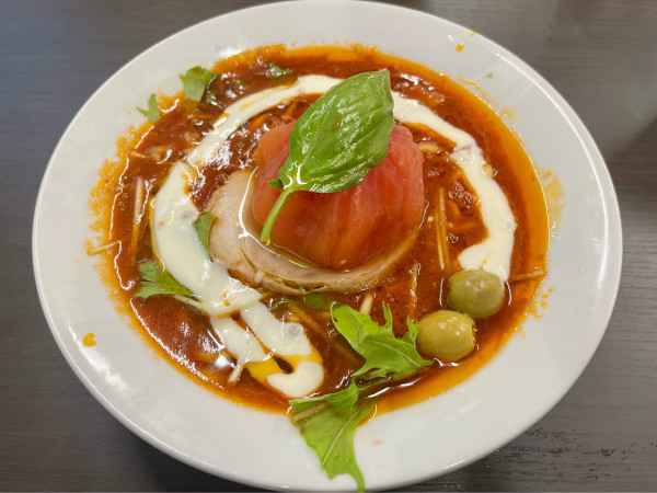 「男気とまと〜麺」@桶まる大食堂の写真