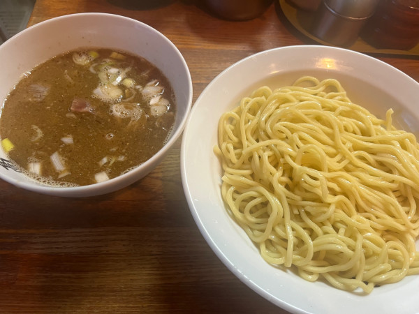 「半肉入りつけそば+トッピング」@麺 髙はしの写真