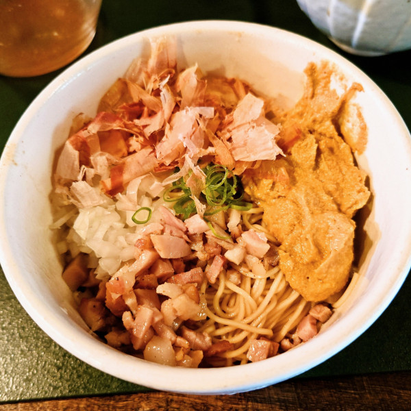 「あん肝の和え玉」@FOOD TRUCK むべの写真