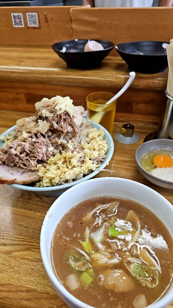 「つけ麺＋しょうが生たまごとろろ」@ラーメン そらの写真