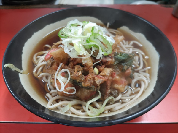 「かき揚げそば」@六文そば 人形町店の写真