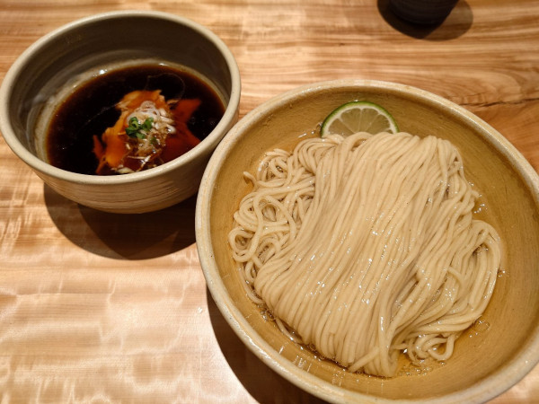 「醤油つけ麺（1200円）」@迂直の写真