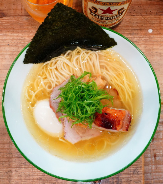 「味玉塩そば＋味玉＋ビール中瓶」@3931WORKS.の写真