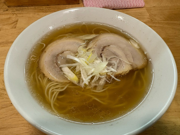「朝ラーメン500円、チャーシュー100円」@中華そば うめ川の写真