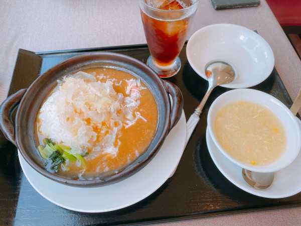「蟹肉入りフカヒレ土鍋ご飯」@榮鳳の写真
