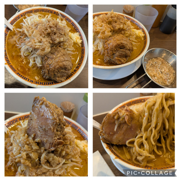 「【限定】坦々麺中盛り」@顎で喰らえ ラウンドワン草加店の写真