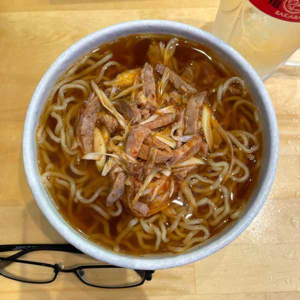 「〆のネギそば」@餃子 小籠包 福包酒場 鶴見店の写真