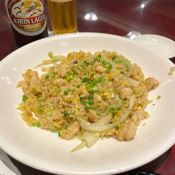 「大山鶏の中国塩魚炒飯（咸魚雞粒炒飯）」@萬珍樓 本店の写真