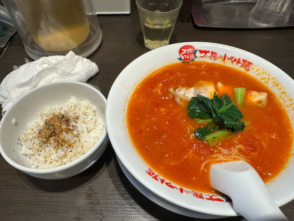 「太陽のラーメン+らぁリゾ」@太陽のトマト麺 錦糸町本店の写真
