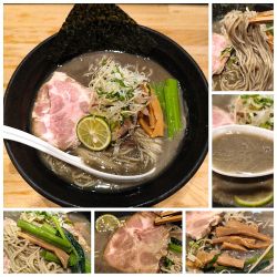 合わせ薬味 冷やし煮干の銀ソバ(8/14限定)　1200円