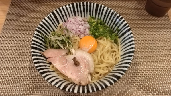 「まぜそば＋たまご_1000円」@麺処 一龍庵 池袋本店の写真