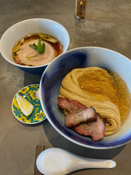 「鰹昆布出汁つけそばpremium¥1,650」@麺屋 しん道の写真