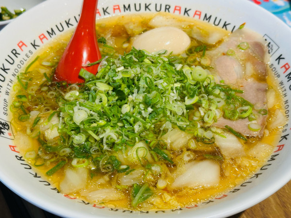 「煮玉子ネギラーメン 1,120円」@どうとんぼり神座 有明ガーデン店の写真