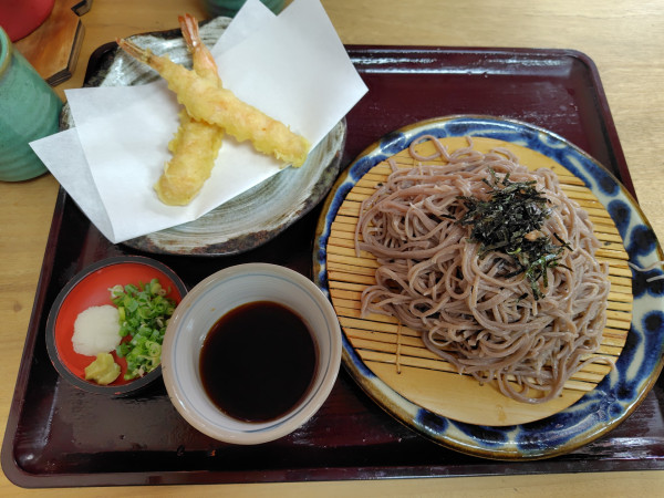「天ざるそば1050円」@吾妻そばの写真