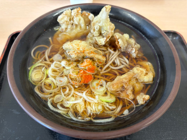 「舞茸天そば 800円」@東北自動車道 安積PA上り フードコートの写真