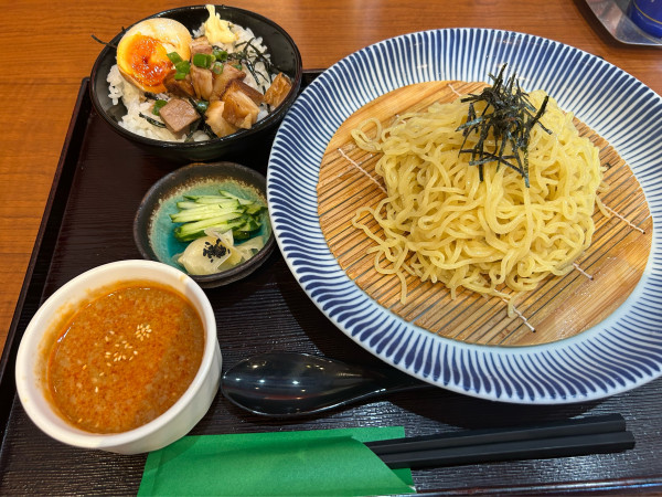 「冷やしつけ麺ランチ（ゴマ味）」@ゆきむら亭 下館店の写真