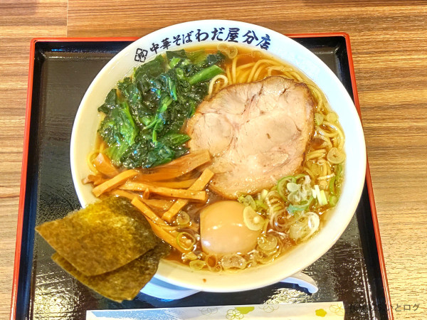 「特製 正油 中華そば」@中華そば わだ屋 分店の写真