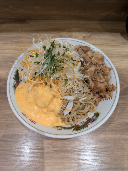 「【限定】トリュフ香るタルタルのガッツリ冷やし中華」@麺庵 利休の写真