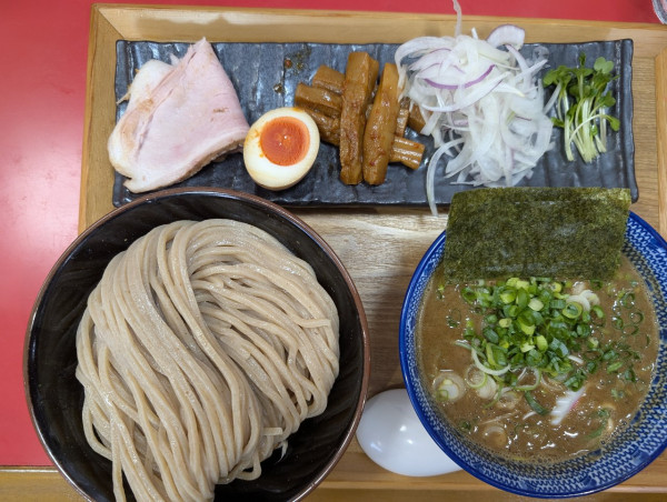 「無添加つけ麺+味玉1450円」@和の華の写真