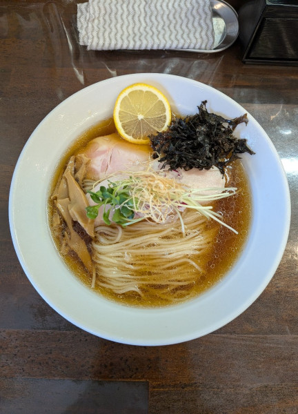 「煮干しとイカ醤油の冷やしそば」@麺処 一心の写真