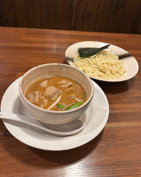 「肉つけめん」@つけ麺 らーめん おおくぼの写真