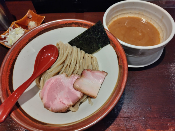 「つけ麺　並盛」@長男、ほそのたかしの写真
