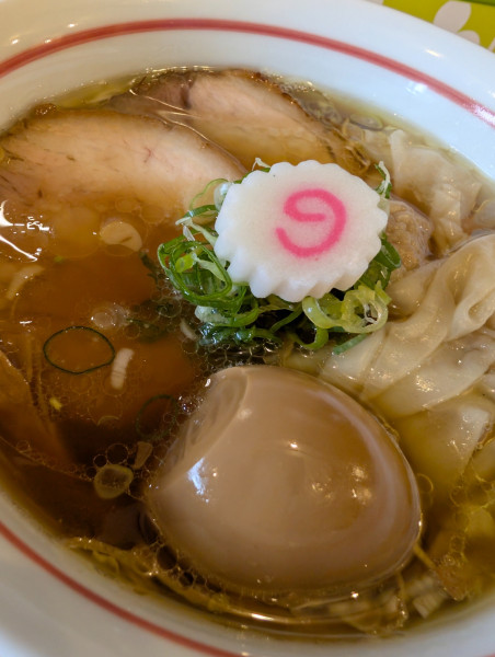 「醤油・ワンタン＆味玉増し」@金木犀の写真