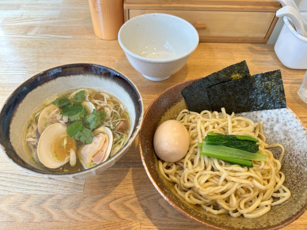 「蛤のつけそば1,400円＋味玉100円」@DURAMENTEIの写真