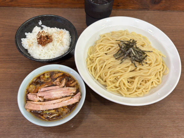 「荻窪丸長風叉焼つけそば大（1200）肉味噌ご飯（130）」@中華そば ふうみどうの写真