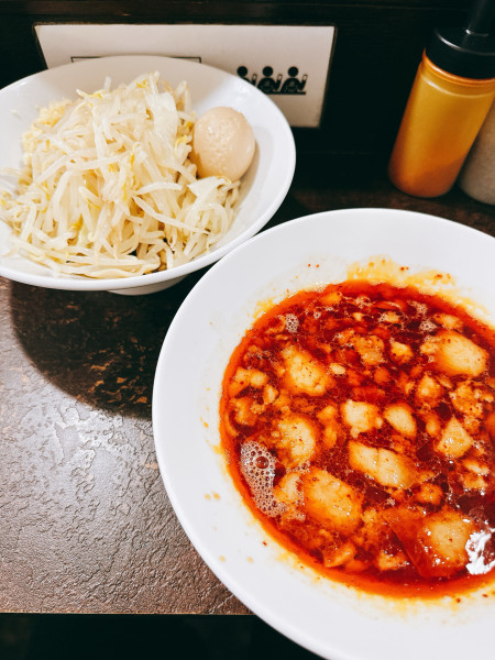 「あかいプチつけめん」@ぶたけん。の写真