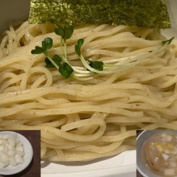 濃厚ほたてつけそば(中)+タマネギ