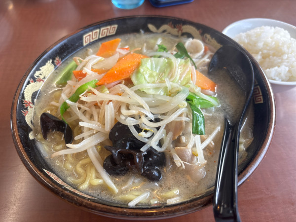 「野菜ラーメン(麺大盛り)」@くるまやラーメン 北本店の写真