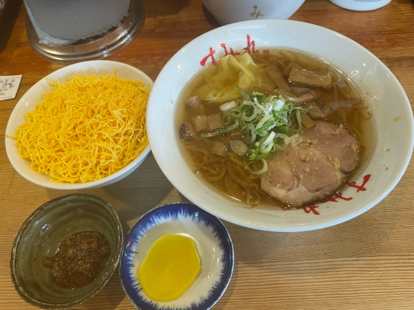 「味噌ハーフ¥850 おにめし¥500」@すみれ 札幌里塚店の写真