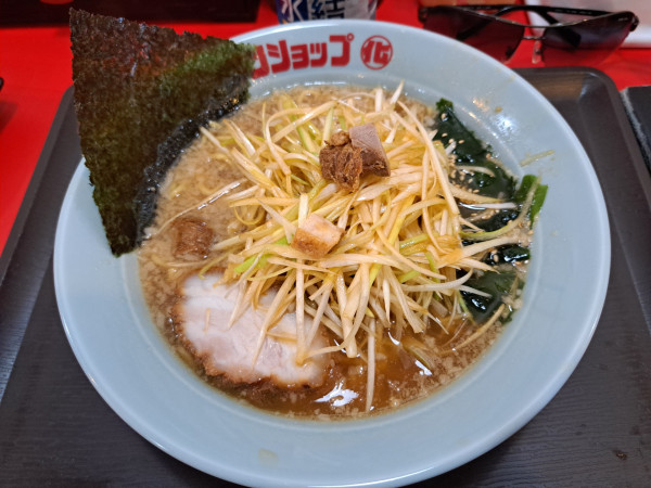 「ねぎらーめん(旨口)」@ラーメンショップ◯化 常陸大宮店の写真