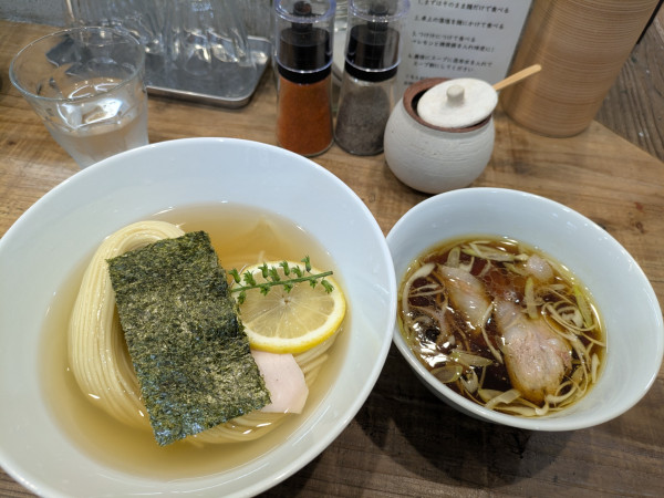 「醤油昆布水つけ麺大盛り」@3931WORKS.の写真
