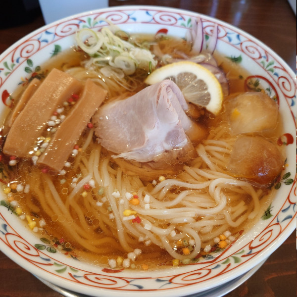 「冷たい淡口醤油」@煮干ラーメン 北栄の写真