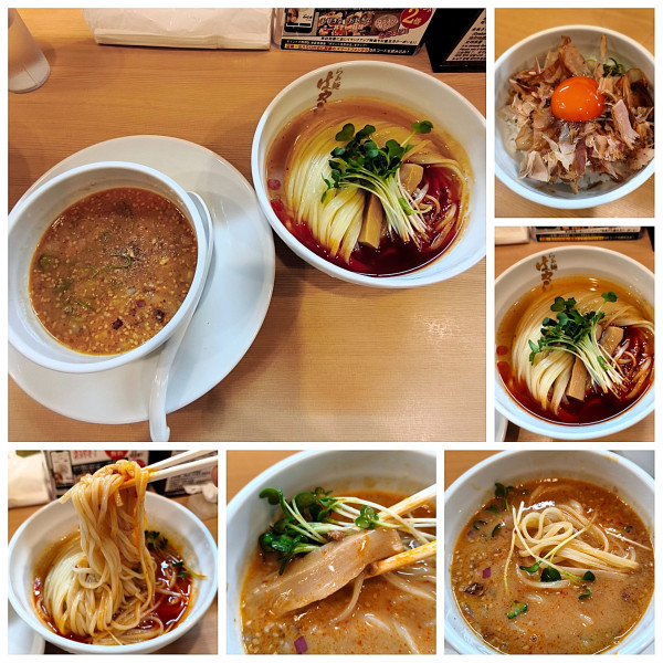 「辣油昆布水 担々つけ蕎麦(夏季限定)　¥1100」@らぁ麺 はやし田 浅草店の写真