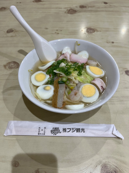 「ハーフ上ちゃんぽん（700円）」@フジ観光の写真