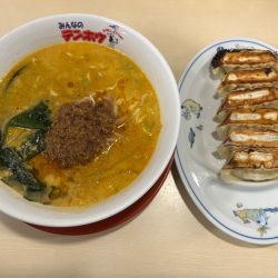 タンタンメン、餃子