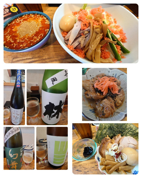 「季節限定 冷やし辛つけそば＋特製＋ 豚ばらナンコツ（あたま）」@中華そば専門 とんちぼの写真