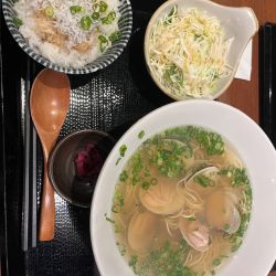 はまぐりラーメンのセット
