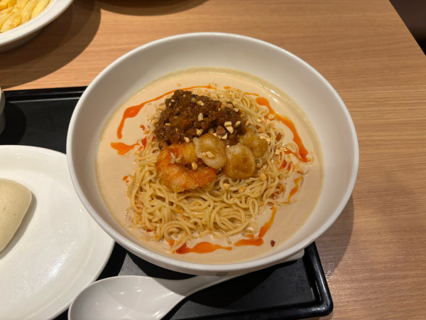 「オリエンタル冷やし豆乳担々麺セット」@デニーズ 昭島店の写真