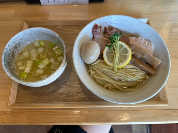 「特製昆布水つけ麺塩（並盛・300g）1,430円」@HONJO NOODLE HOUSEの写真