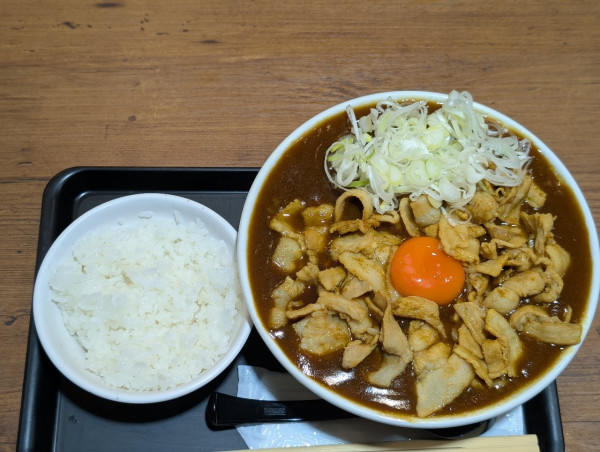 「盆限定　盆カレーラーメン」@麺とかき氷 ドギャン 谷四店の写真