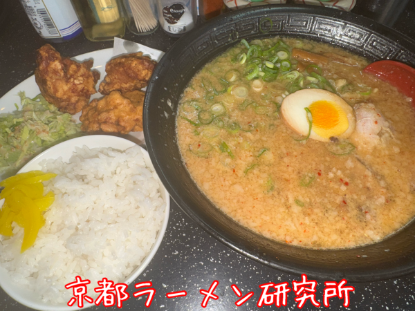 「唐揚げ定食(1450円)」@京都ラーメン研究所の写真