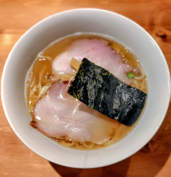 「煮干らぁ麺 1200円 手揉み麺 50円」@麺 ふじさきの写真