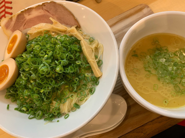 「TKつけ麺:ねぎ(味付け玉子)」@麺屋 さ近の写真