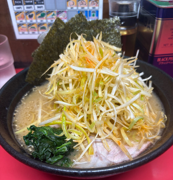 「ねぎらーめん」@横浜家系  一二三家の写真