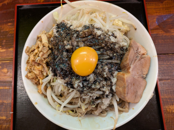 「汁なし大S＋黒富士」@ラーメン富士松の写真