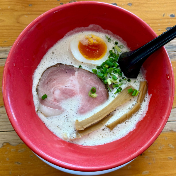 「濁とろ塩ラーメン(麺少なめ)¥1,200」@俺のラーメンあっぱれ屋の写真